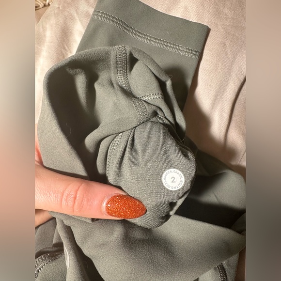 Lululemon Align sage green size 2 high waisted full length leggings - Picture 2 of 3